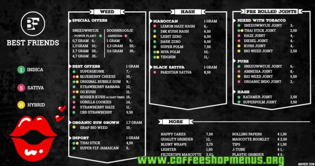Best Friends Oost (menu) Amsterdam Directory